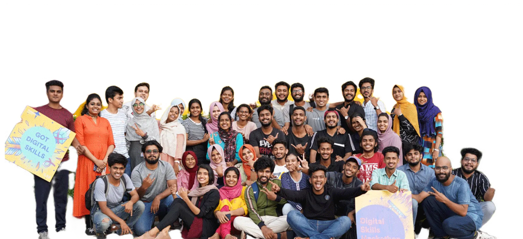 A group of TinkerHub community members together